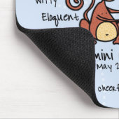 Tapis De Souris mousepad de Gémeaux (Coin)