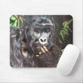 Tapis De Souris mousepad de gorrilla (Avec souris)