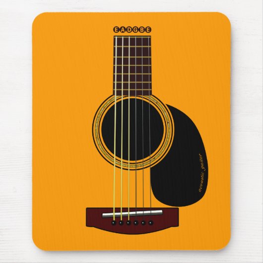Tapis De Souris mousepad de guitare acoustique (Devant)