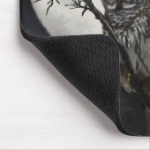 Tapis De Souris Mousepad de hibou de barde en ciel nocturne (Coin)