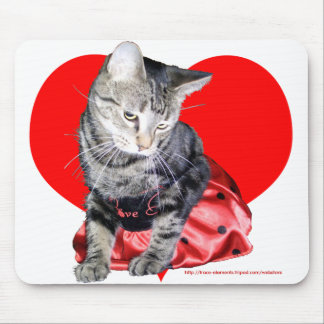 Tapis De Souris Mousepad de "insecte d'amour" de chat (grande