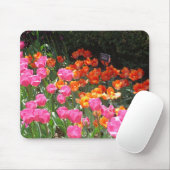 Tapis De Souris Mousepad de jardin de tulipe (Avec souris)