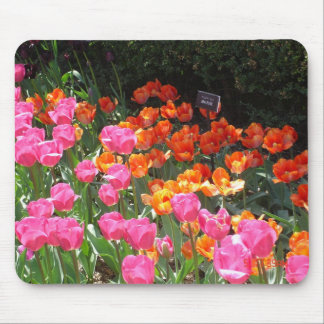 Tapis De Souris Mousepad de jardin de tulipe