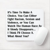 Tapis De Souris mousepad de "jointhefight" de socialsignals (Avec souris)