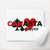 Tapis De Souris Mousepad de joueur de canasta (Avec souris)