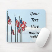 Tapis De Souris Mousepad de la baie de drapeaux US (Avec souris)