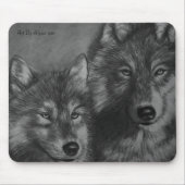 Tapis De Souris Mousepad de loups (Devant)