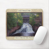 Tapis De Souris Mousepad de Lower Amnicon Falls (Avec souris)