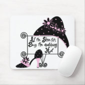 Tapis De Souris Mousepad de mode rose (Avec souris)