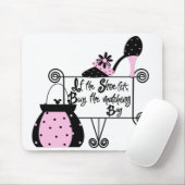 Tapis De Souris Mousepad de mode rose (Avec souris)