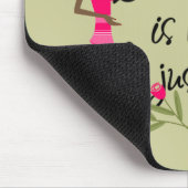Tapis De Souris Mousepad de mode rose foncé (Coin)