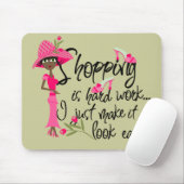 Tapis De Souris Mousepad de mode rose foncé (Avec souris)