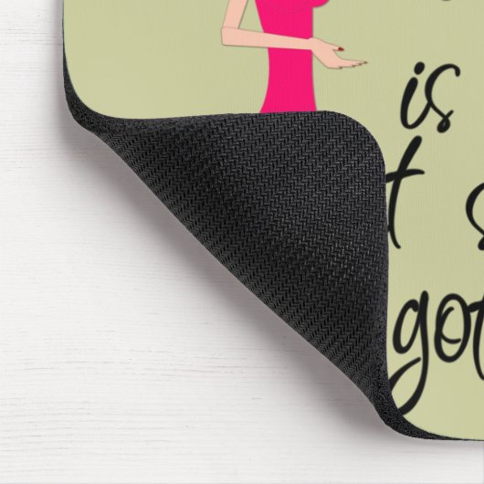 Tapis De Souris Mousepad de mode rose foncé (Coin)