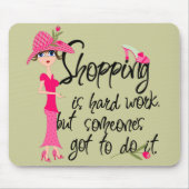 Tapis De Souris Mousepad de mode rose foncé (Devant)