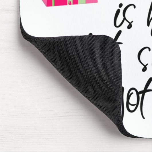 Tapis De Souris Mousepad de mode rose foncé (Coin)