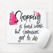 Tapis De Souris Mousepad de mode rose foncé (Avec souris)