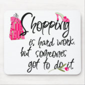 Tapis De Souris Mousepad de mode rose foncé (Devant)