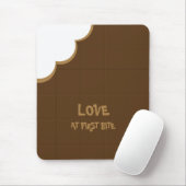 Tapis De Souris Mousepad de morsure d'amour de chocolat (Avec souris)