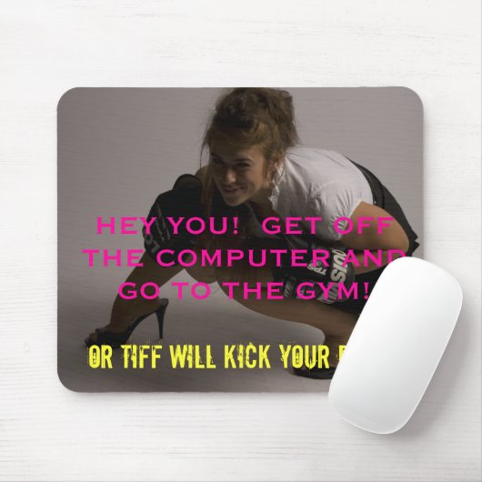 Tapis De Souris Mousepad de motivation du tiff (Avec souris)