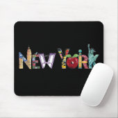 Tapis De Souris Mousepad de New York (Avec souris)