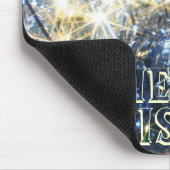 Tapis De Souris Mousepad de Noël bleu (Coin)