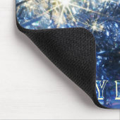 Tapis De Souris Mousepad de Noël bleu (Coin)