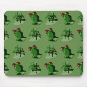 Tapis De Souris Mousepad de Noël vert