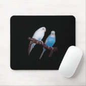 Tapis De Souris Mousepad de paires de perruche (Avec souris)