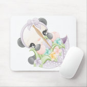 Tapis De Souris Mousepad de panda de pêches (Avec souris)