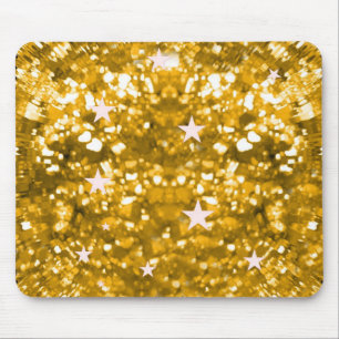 Tapis De Souris Mousepad de parties scintillantes d'or et de diva