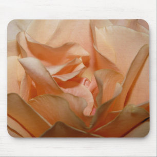 Tapis De Souris Mousepad de pétales de rose de pêche