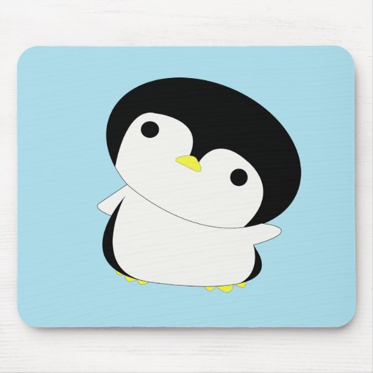Tapis De Souris Mousepad de pingouin de bébé de Kawaii (Devant)