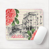 Tapis De Souris Mousepad de pivoine de Bella Italie (Avec souris)