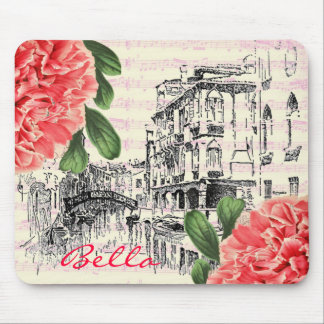 Tapis De Souris Mousepad de pivoine de Bella Italie