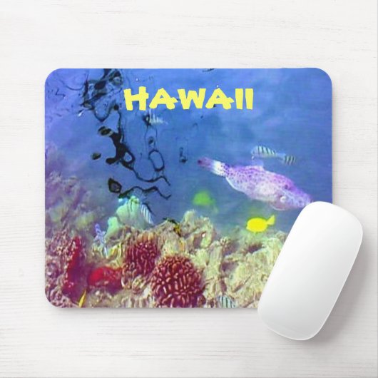 Tapis De Souris Mousepad de poisson hawaïen (Avec souris)