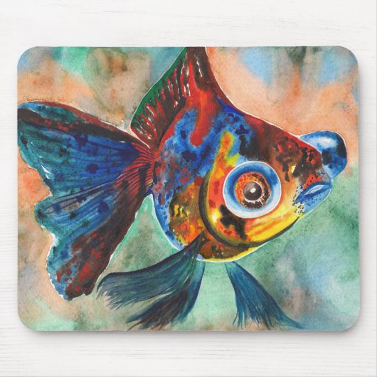 Tapis De Souris Mousepad de poisson rouge d'oeil de télescope de (Devant)
