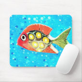 Tapis De Souris Mousepad de poisson tropical mexicain (Avec souris)