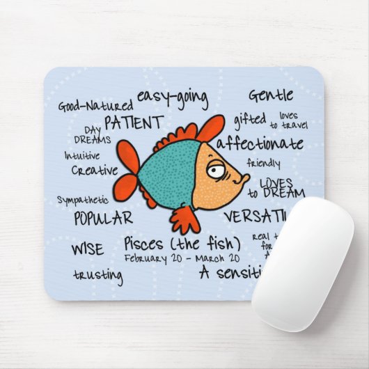Tapis De Souris mousepad de Poissons (Avec souris)