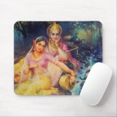 Tapis De Souris Mousepad de Radha et de Krishna (Avec souris)