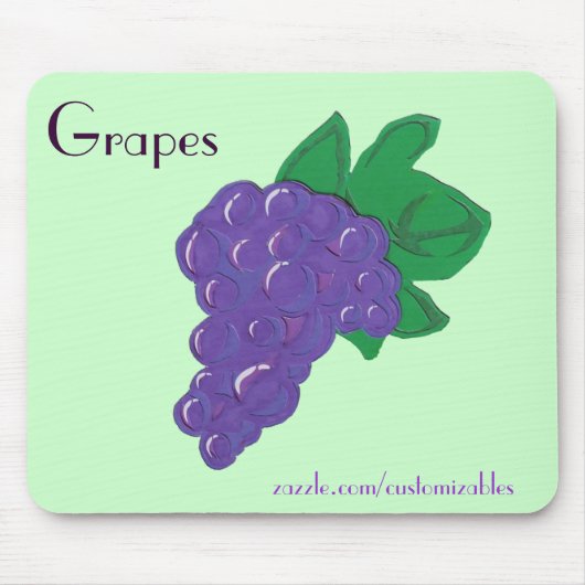 Tapis De Souris Mousepad de raisins (Devant)