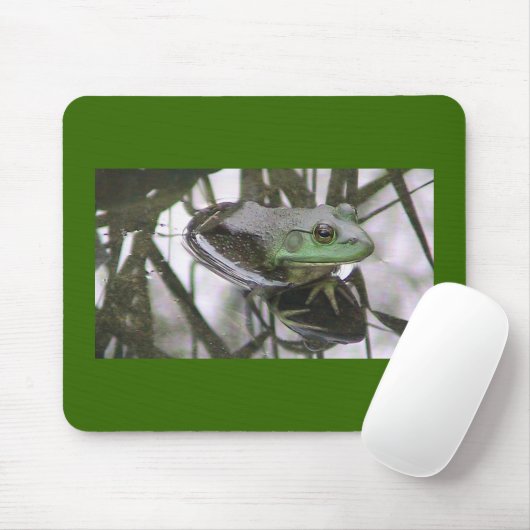 Tapis De Souris Mousepad de réflexion de grenouille (Avec souris)