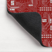 Tapis De Souris Mousepad de rouge de carte (Coin)