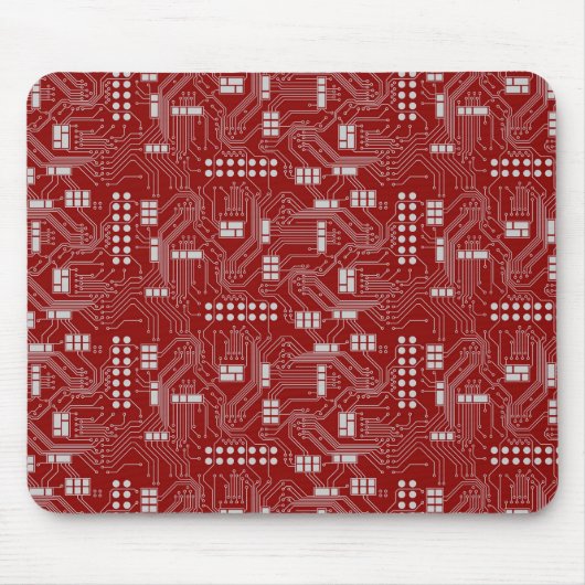 Tapis De Souris Mousepad de rouge de carte (Devant)
