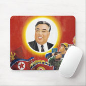 Tapis De Souris Mousepad de rouge de Kim Il-sung (Avec souris)