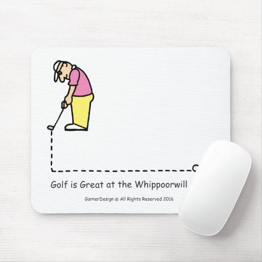 Tapis De Souris Mousepad de salutations de golf (Avec souris)
