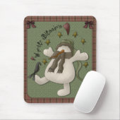 Tapis De Souris Mousepad de Snowman de Wynter Blessin (Avec souris)