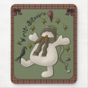 Tapis De Souris Mousepad de Snowman de Wynter Blessin
