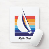 Tapis De Souris Mousepad de Square_Myrtle de couleur de bateau (Avec souris)