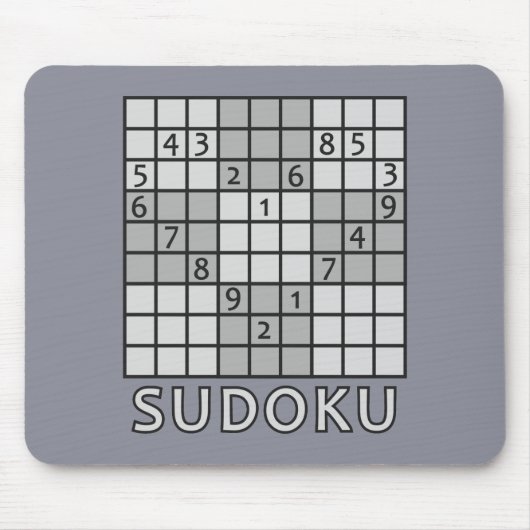 Tapis De Souris Mousepad de SUDOKU (Devant)