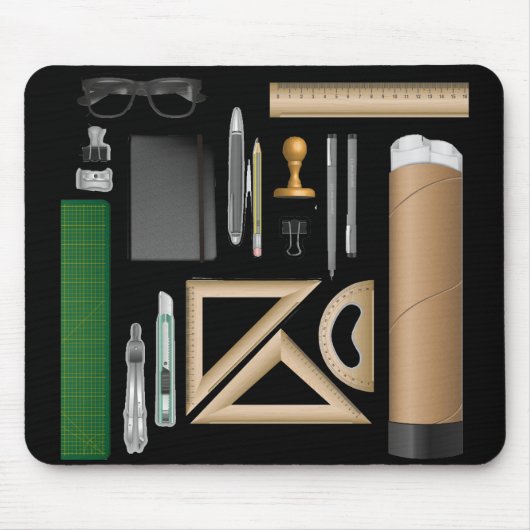 Tapis De Souris mousepad de table d'architecte (Devant)